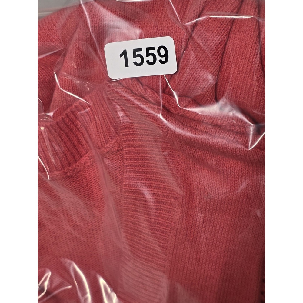 Candace Cameron Bure Cozy Relaxed Short Sleeve Sweater Coral Size 3X - Picture 8 of 8